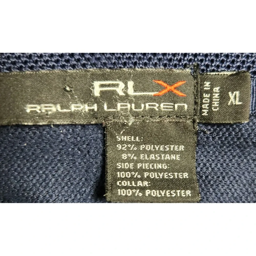 RLX Ralph Lauren Polo Shirt Mens XL Blue Stretch Golf Performance La Gorce